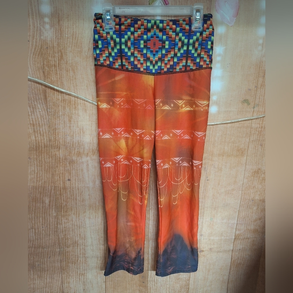 Onzie orange leggings size M/L girls